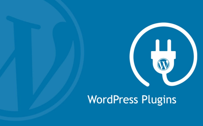 WordPress plugins graphic with logo